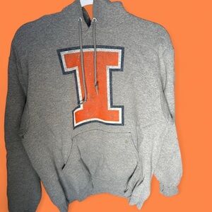 NCAA Gray Hoodie U of I Hoodie